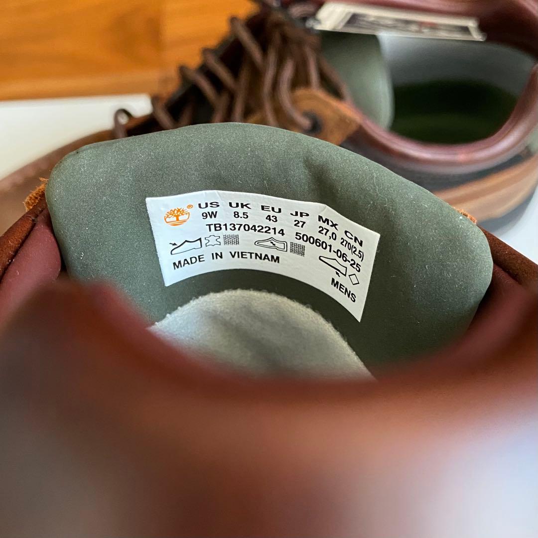 新品未使用 Timberland Moc Toe Mid GTX ブラウン 27