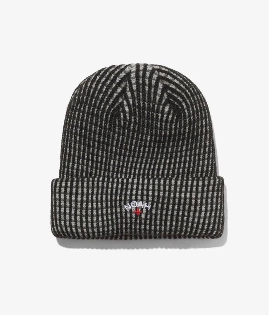 NOAH ビーニー tri-colar beanie black