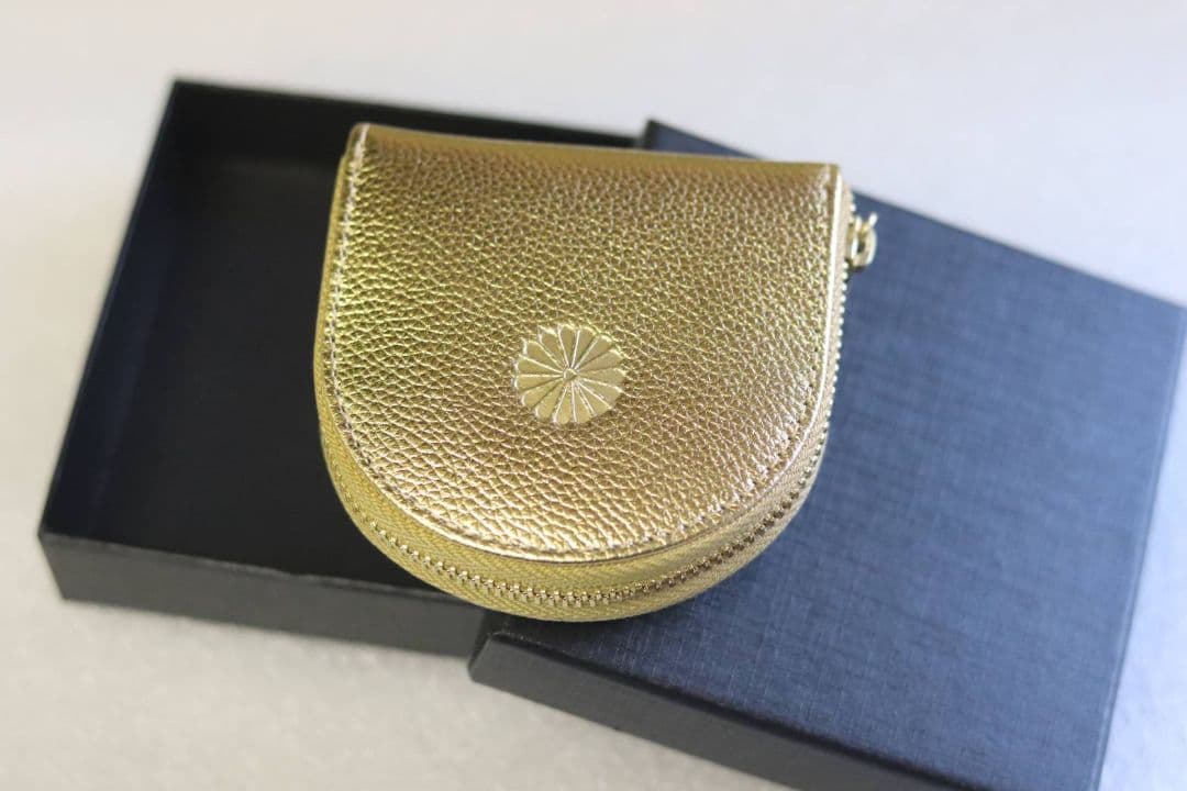 【最安値】皇居財布　ケース　ゴールド