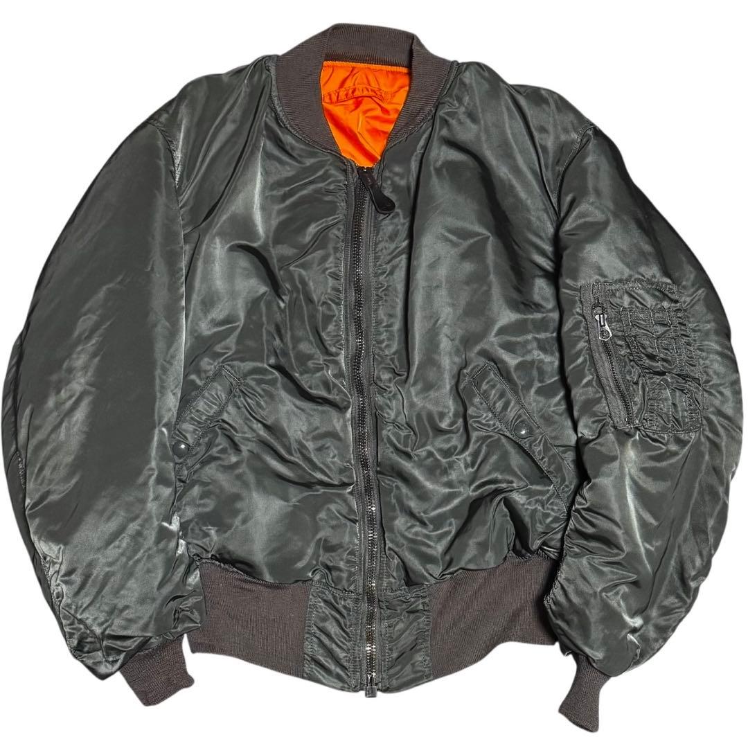 稀少 ALPHA 米国製 68モデル 復刻 MA-1 リバーシブル Dタイプ L