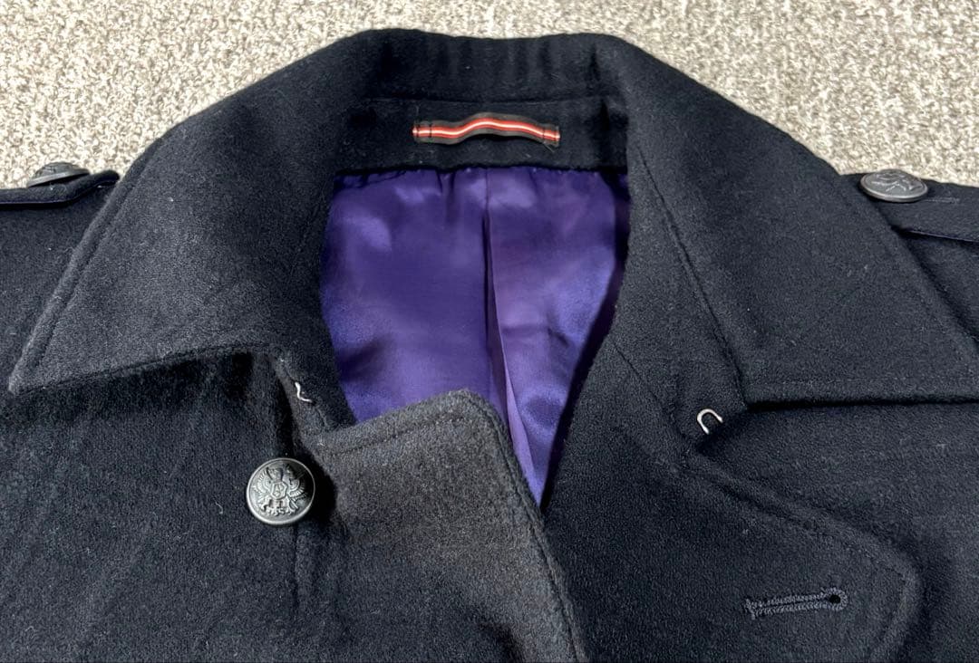 【美品】PS PaulSmith ウール　ピーコート　ブラック　サイズL