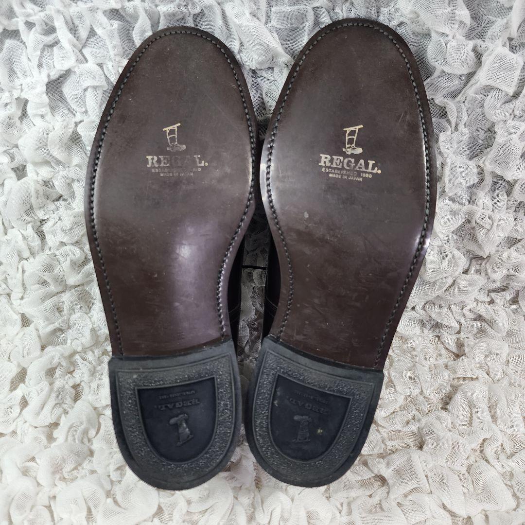 FUKU美品 リーガル 2504 プレーントゥ ビジネス シューズ