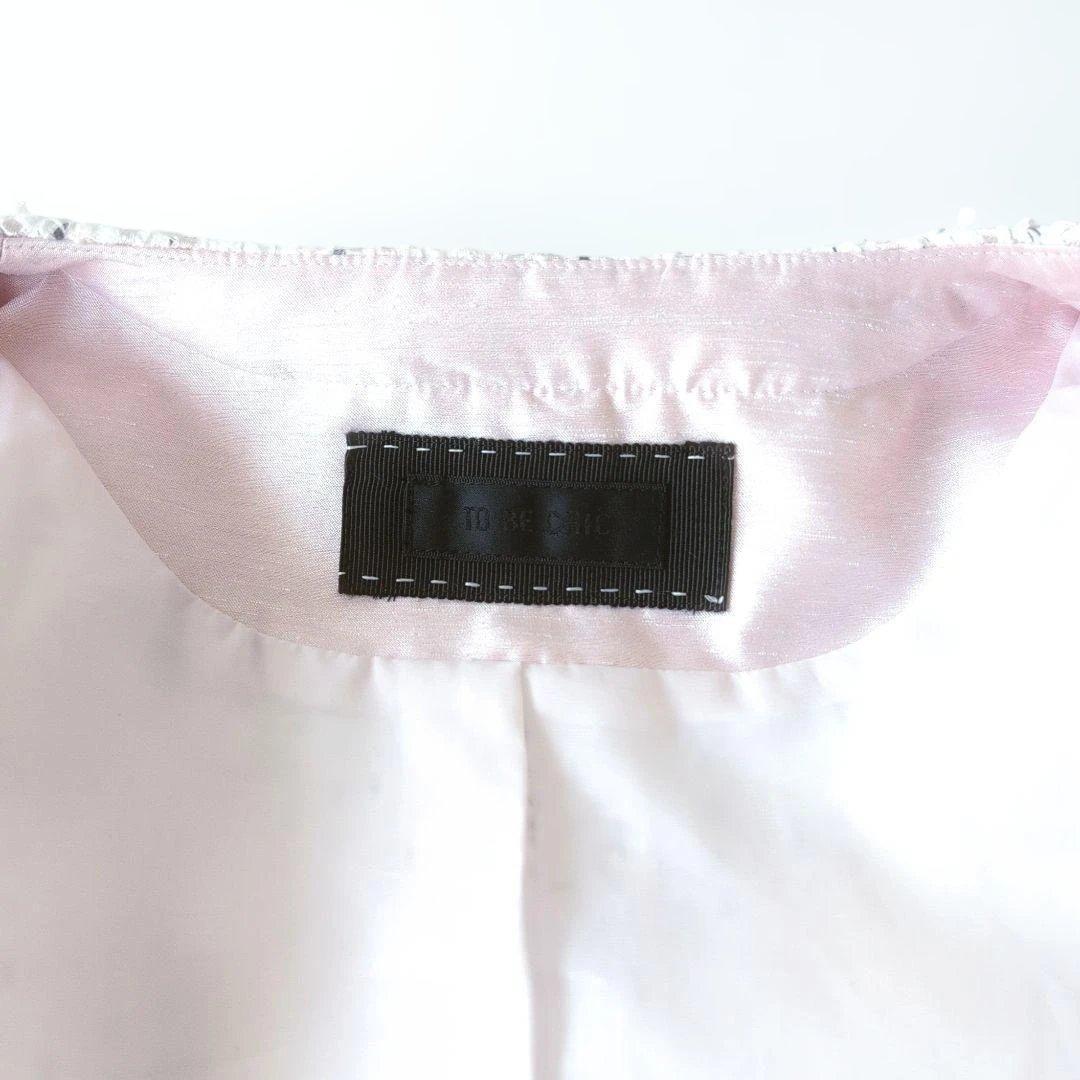 2023トゥービーシックファンシーツイートノーカラージャケット82500円　42