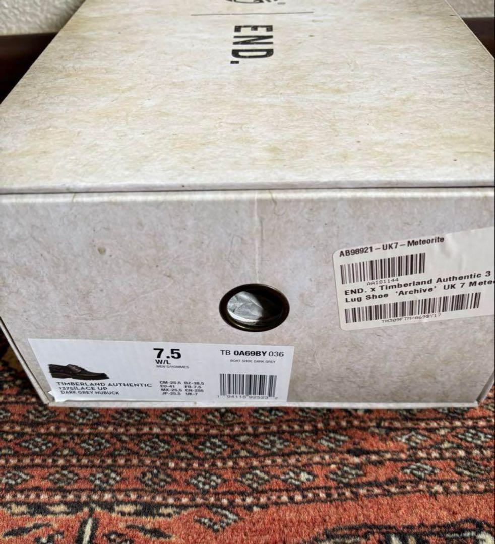 【美品】ティンバーランド×END. 3eyeデッキシューズ25.5cm