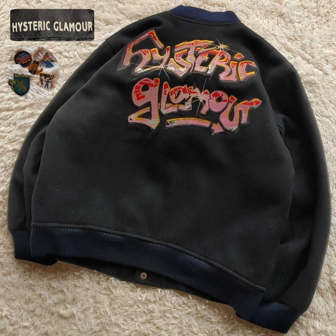 HYSTERIC GLAMOUR 初期 大判刺繍デザイン ウール スタジャン