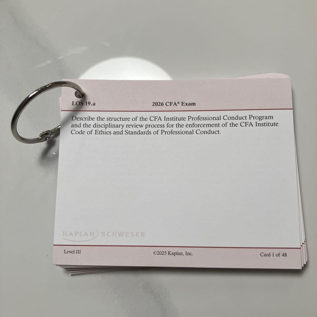 語学・辞書・学習参考書 Kaplan Schweser CFA level3 Flashcards