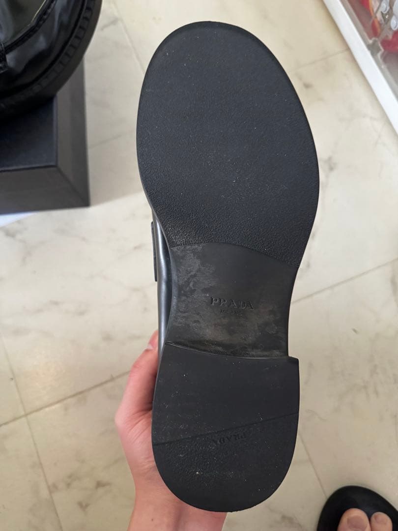 必*い様 PRADA プラダ チョコレートローファー　サイズ10(29cm)