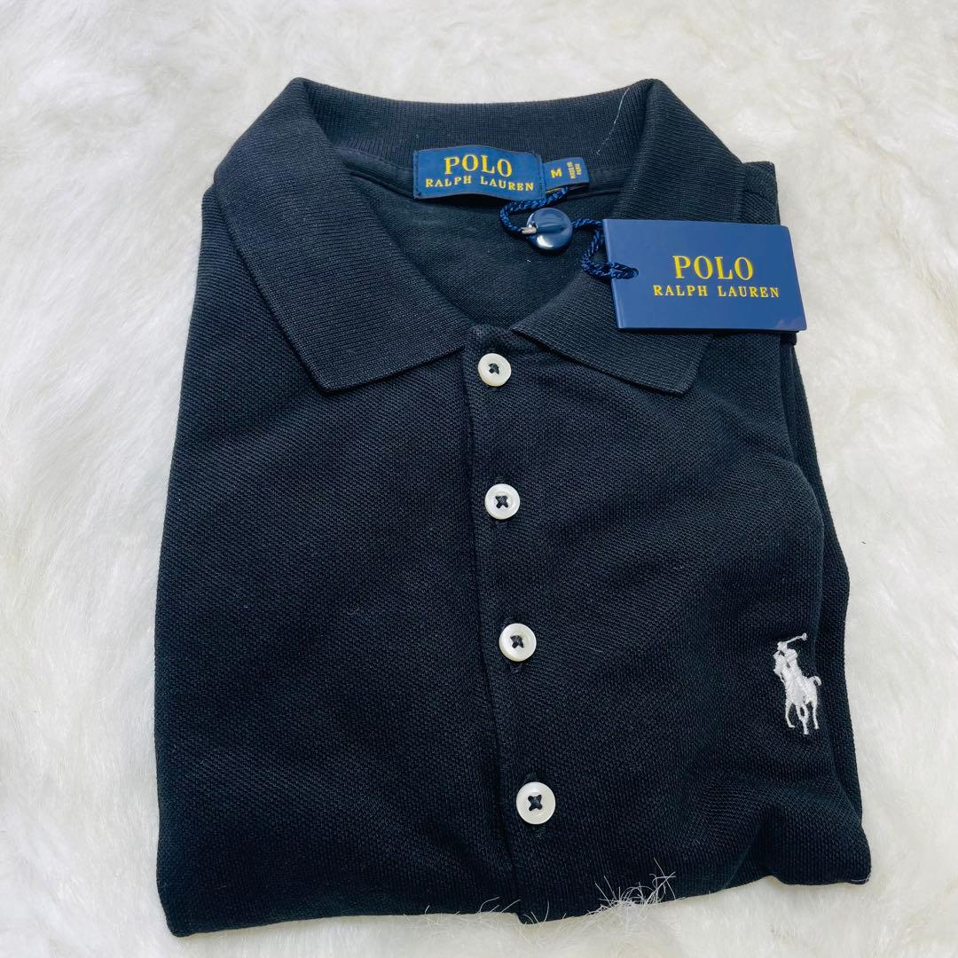 ꧁新 品꧂ POLO RALPH LAUREN ポロスリムフィットストレッチ黒M