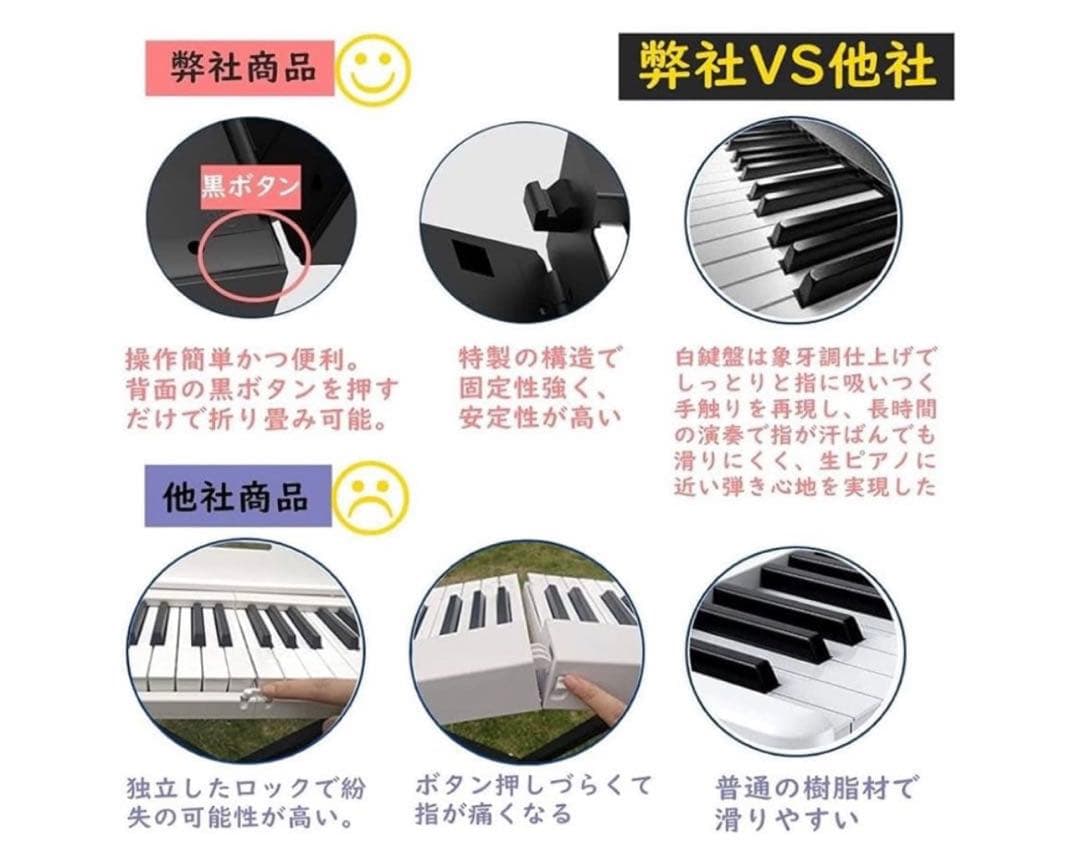 ⭐︎Longeye 折り畳み式電子ピアノ 88鍵盤⭐︎