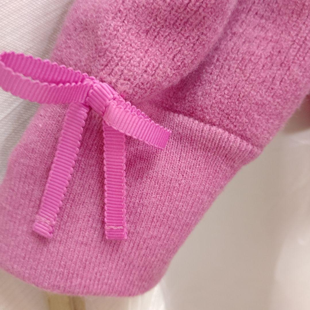 ノーカラーニット、キルティングジャケットサイズ42