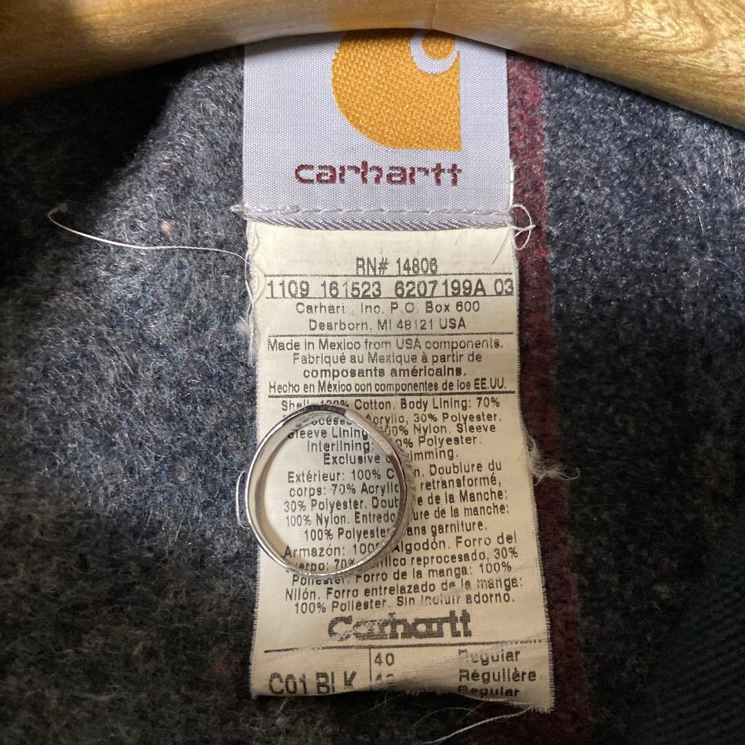 【美品】カーハート　ミシガン　チョアコート　ブラック