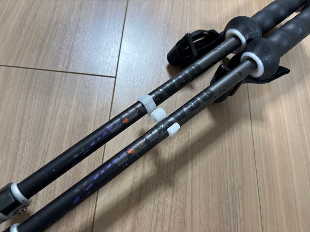 ★美品・限定★お洒落　オガサカ スキーストック 収縮ポール　調整可能　デモ技術選