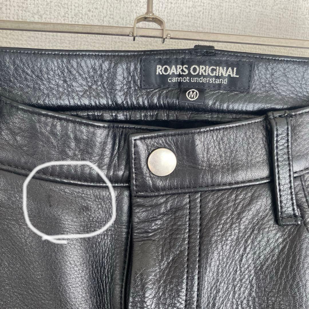 ロアーズオリジナル　5 POCKET COWLEATHER PANTS M