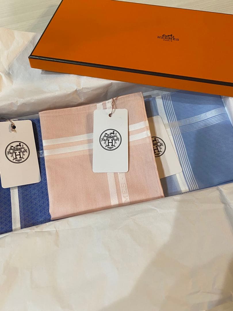 HERMES ハンカチ 3色セット