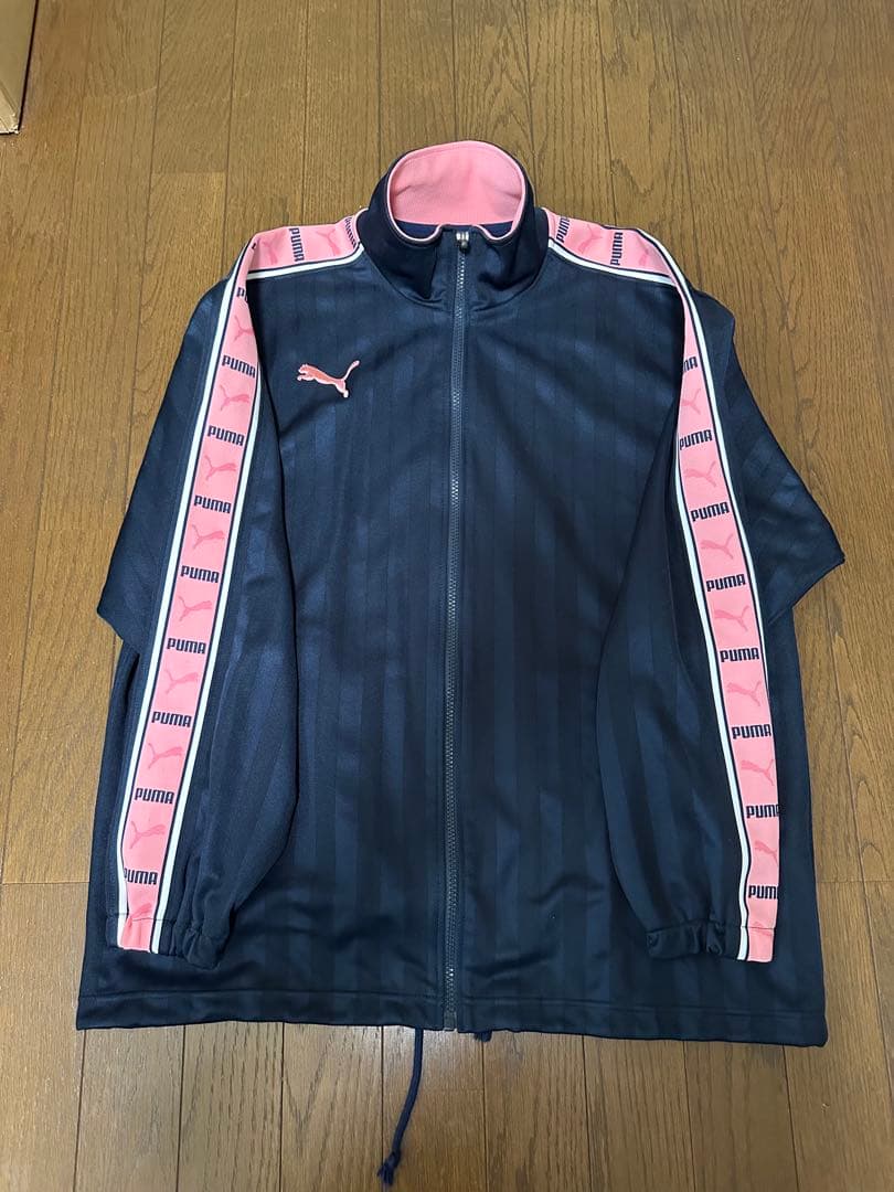 別売り可【廃盤】PUMAジャージ 上下セットS-M ピンク×ネイビー 限定値下げ