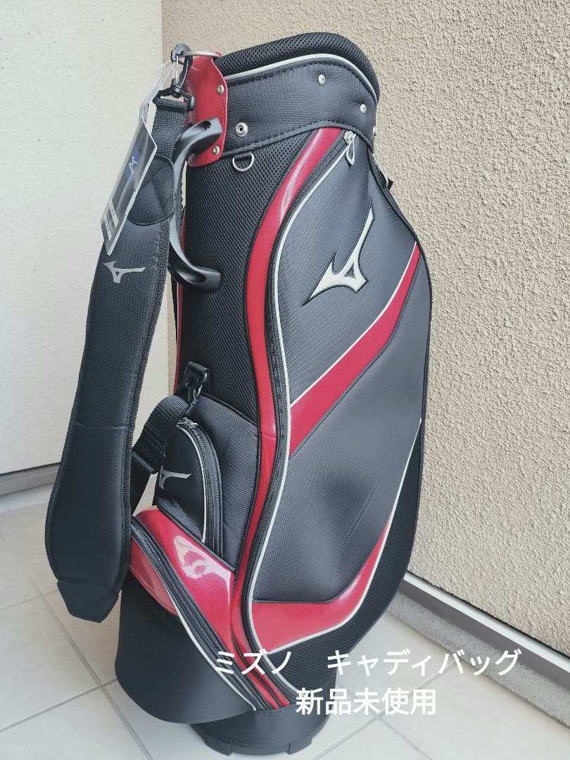 Mizuno キャディバッグ 黒/赤