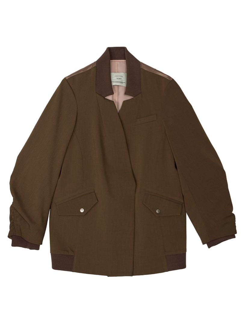 ジャケット・アウター Ameri MILITARY DOCKING COLLARLESS JACKET