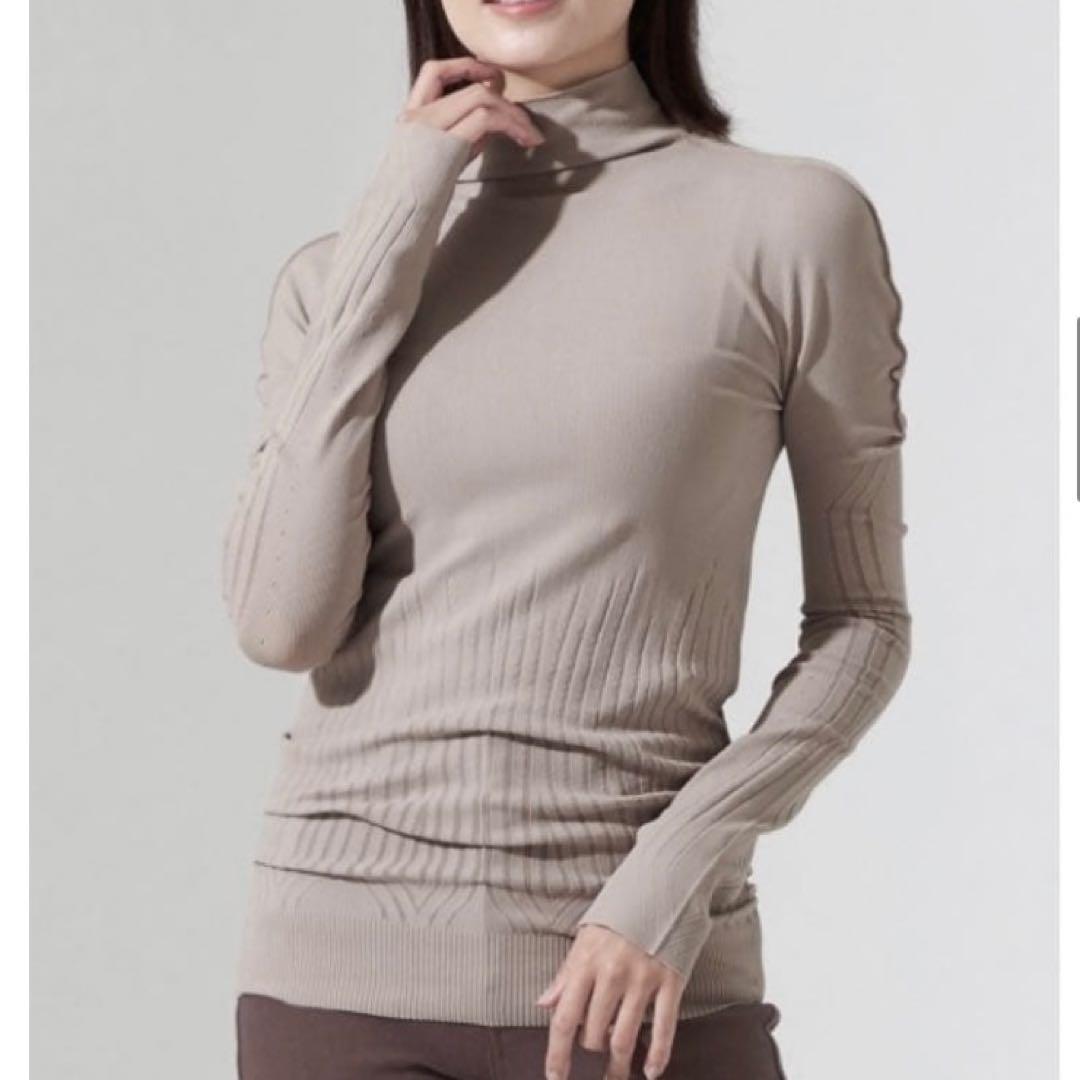 チャコット ノーソーイングニット ハイネック バレエ 社交ダンス 2way リブ