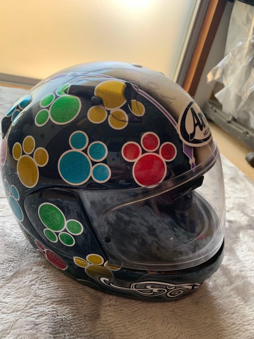 オートレーサー田崎萌選手着用していたヘルメット※展示推薦　※最終値下げ