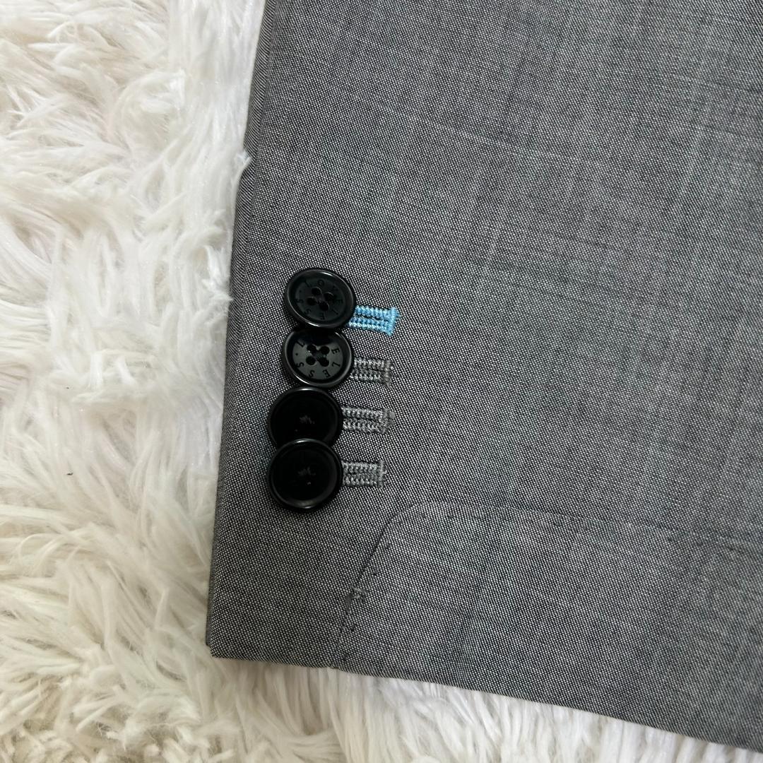 品　ラブレス　セットアップ　シルク　モヘヤ　ウール　グレー　三陽商会　M　背抜き