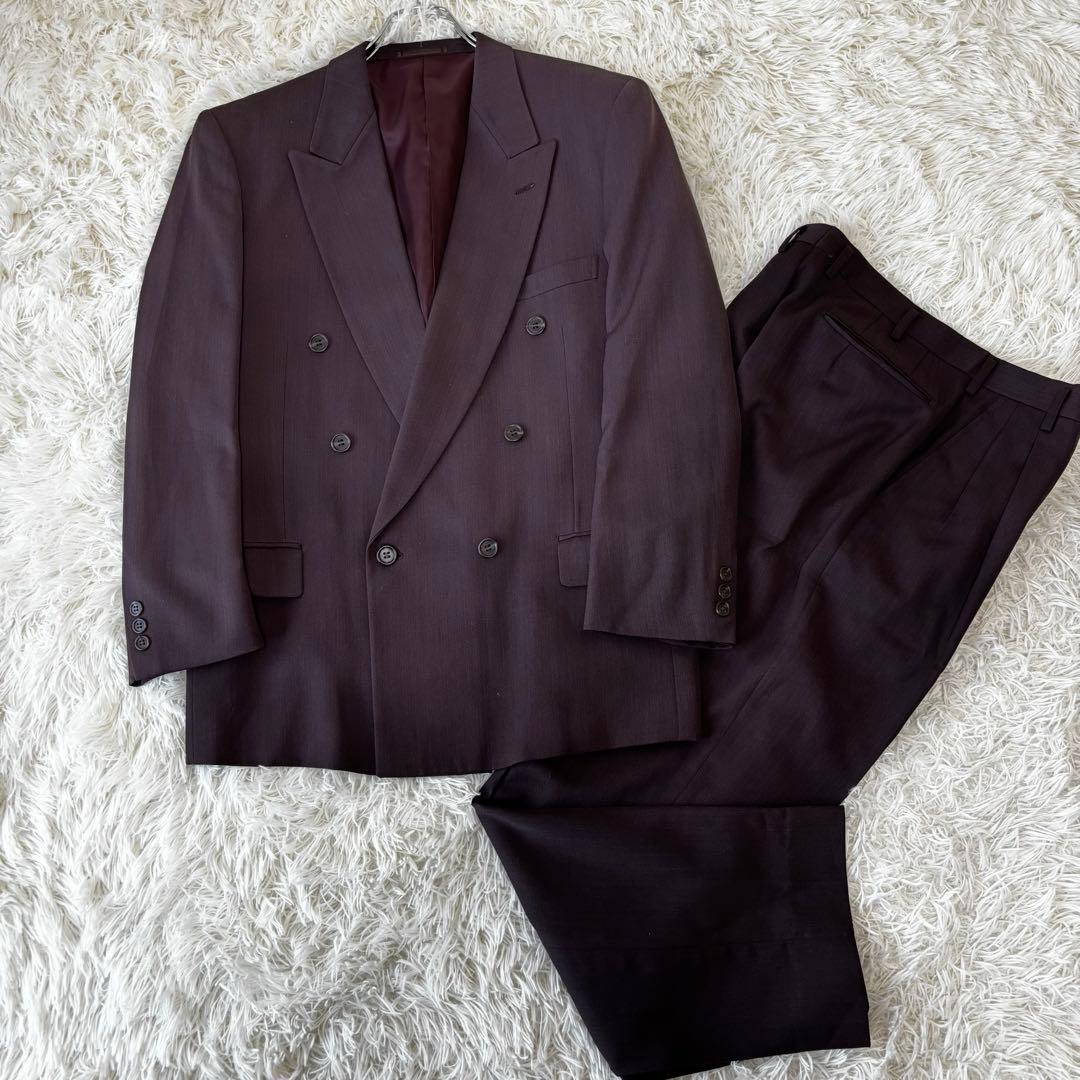 JABLOT ✨80.90.vintageダブル 昭和レトロ スーツ こげ茶