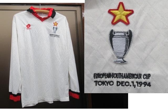 幻　当時物　ACミラン　長袖ユニフォーム　94年　ロット　イタリア製