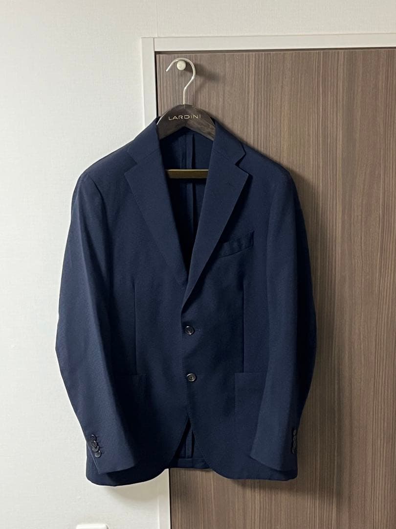 週末限定価格LARDINIテーラードジャケット　ダークネイビー46