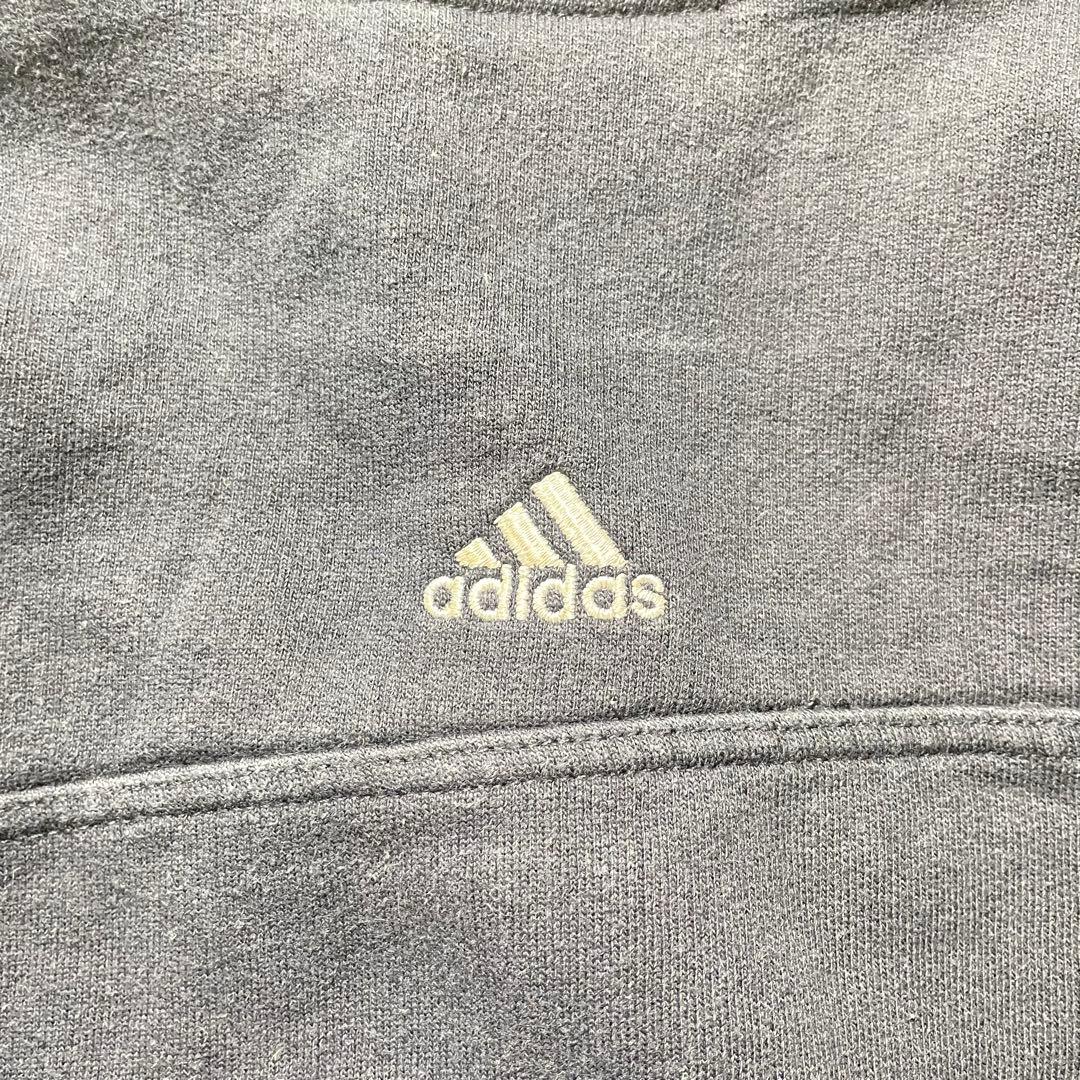 00sadidasスウェットトラックジャケットフェードダークネイビージャージ短丈