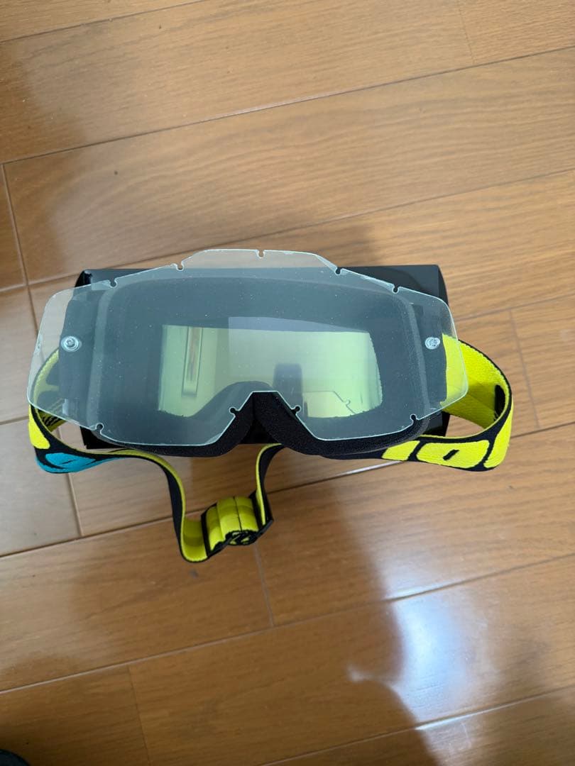 ✨極美品✨100% THE ACCRI ゴーグルゴールドミラー レンズ付き