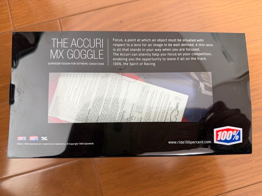 ✨極美品✨100% THE ACCRI ゴーグルゴールドミラー レンズ付き