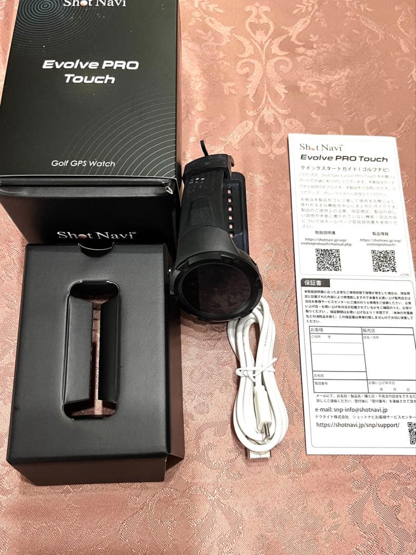 今だけ値下:ショットナビEvolve Pro touch 黒　GPSゴルフナビ