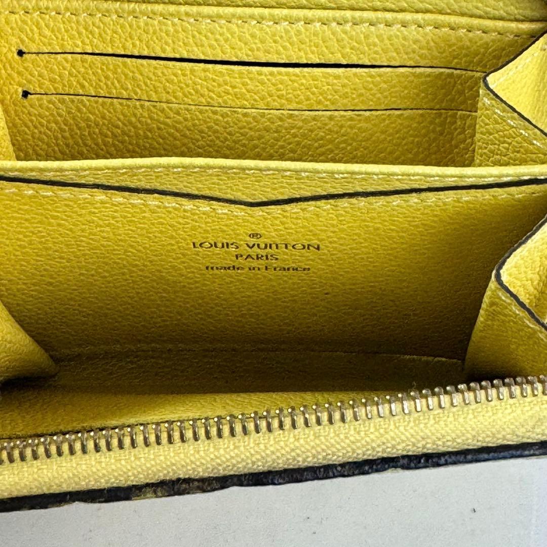 【希少】ルイヴィトン　ジッピーパース　モノグラム　アンプラント　イエロー