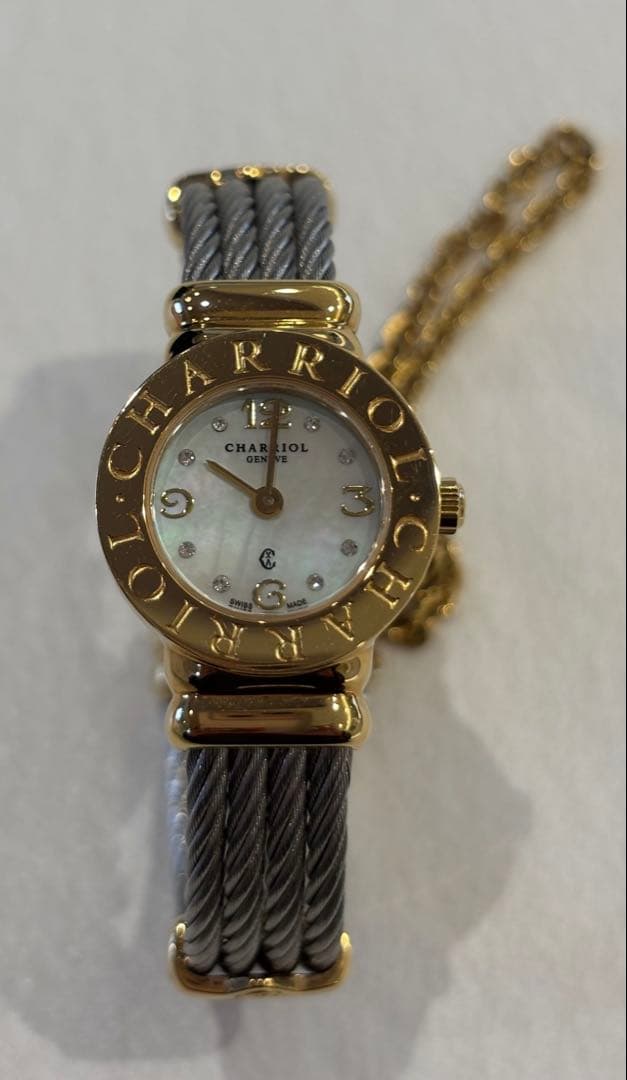 CHARRIOL アナログ腕時計 ゴールド/グレー