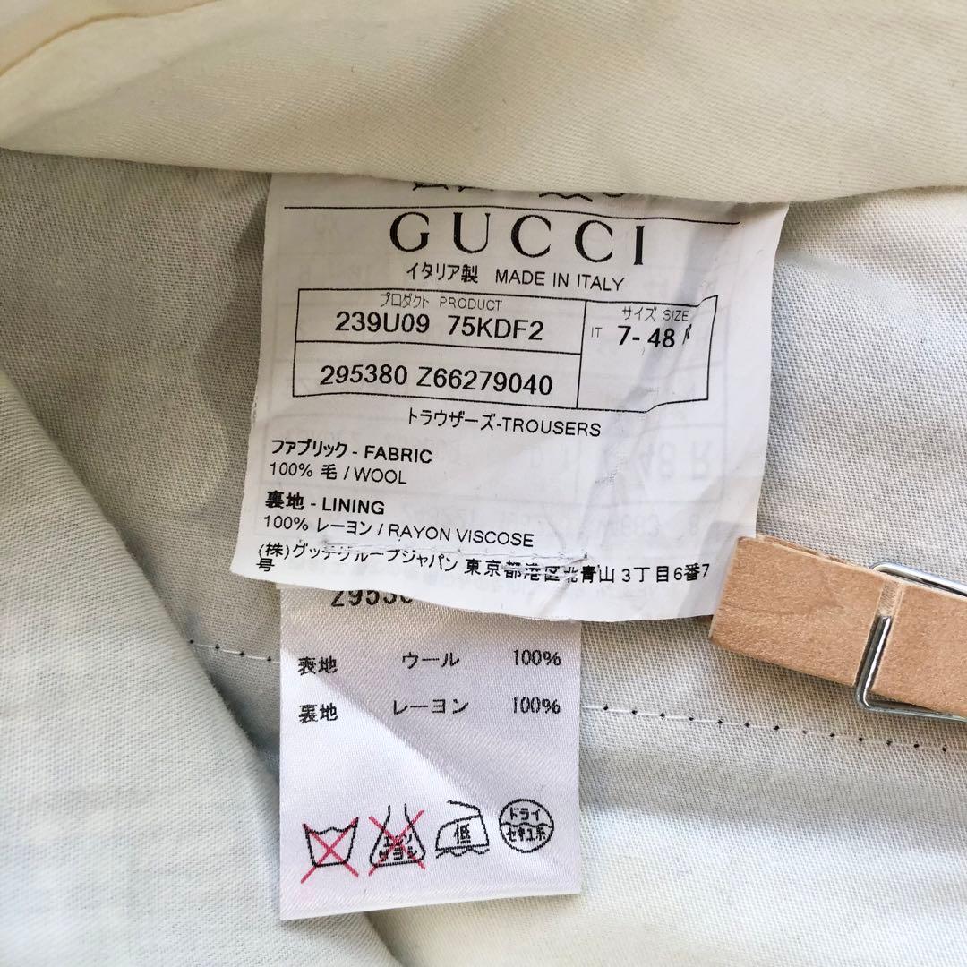 GUCCI メンズ セットアップ スーツ 48R M相当 チェック柄 美品上下付