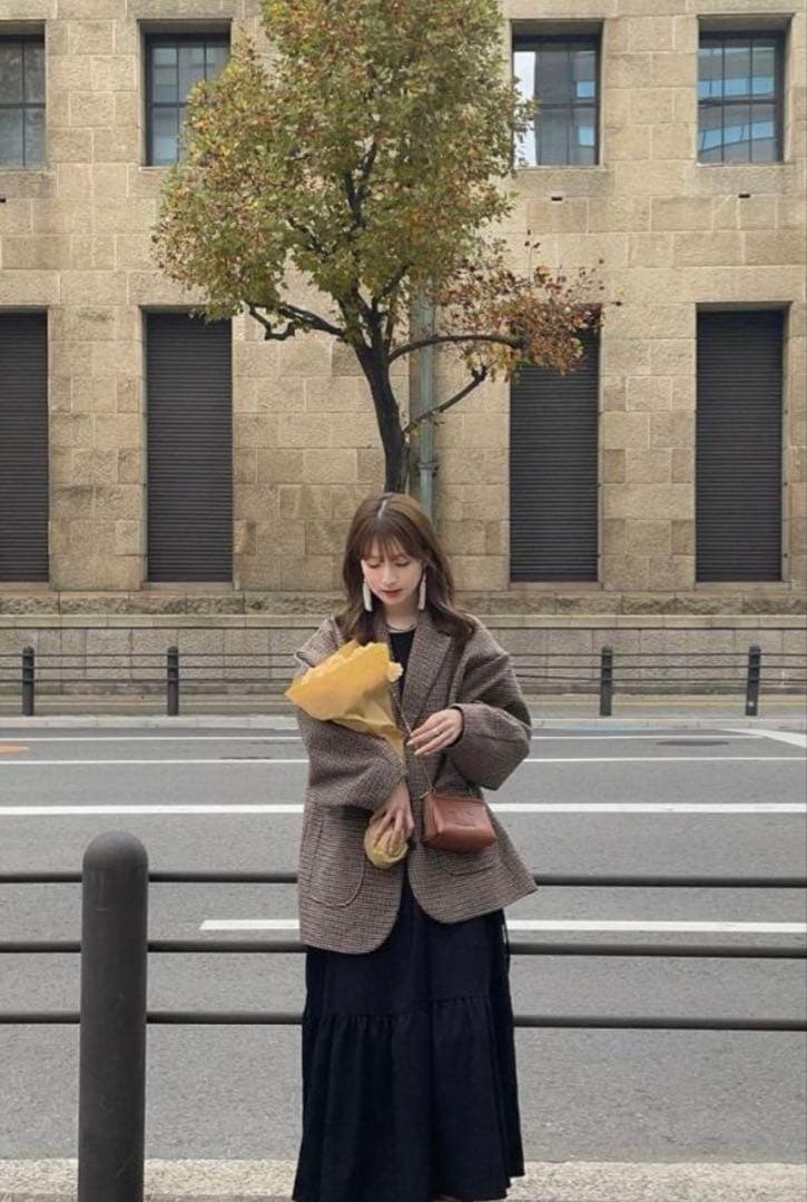 ジャケット・アウター Eaphi WOOL LIKE CHECK JACKET