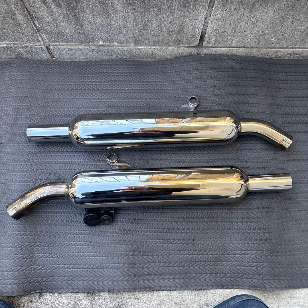 シーシーバーセット売り　トライアンフ　空冷ボンネビル　大和ステンレス　小音量