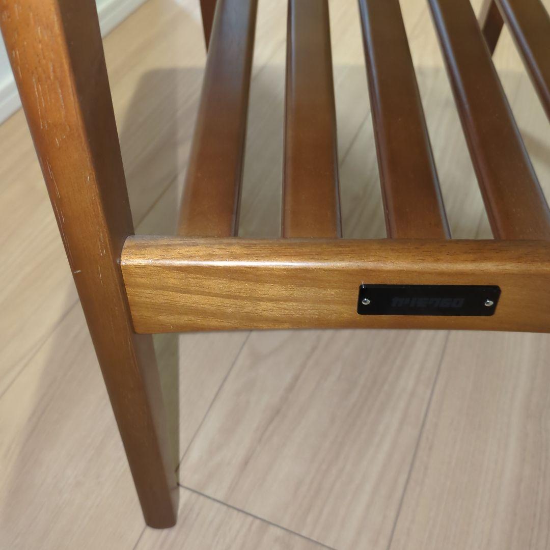 カリモク60 サイドテーブル　角割れあり