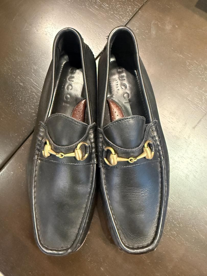 【美品】GUCCI グッチ ブラック ローファー 27cm