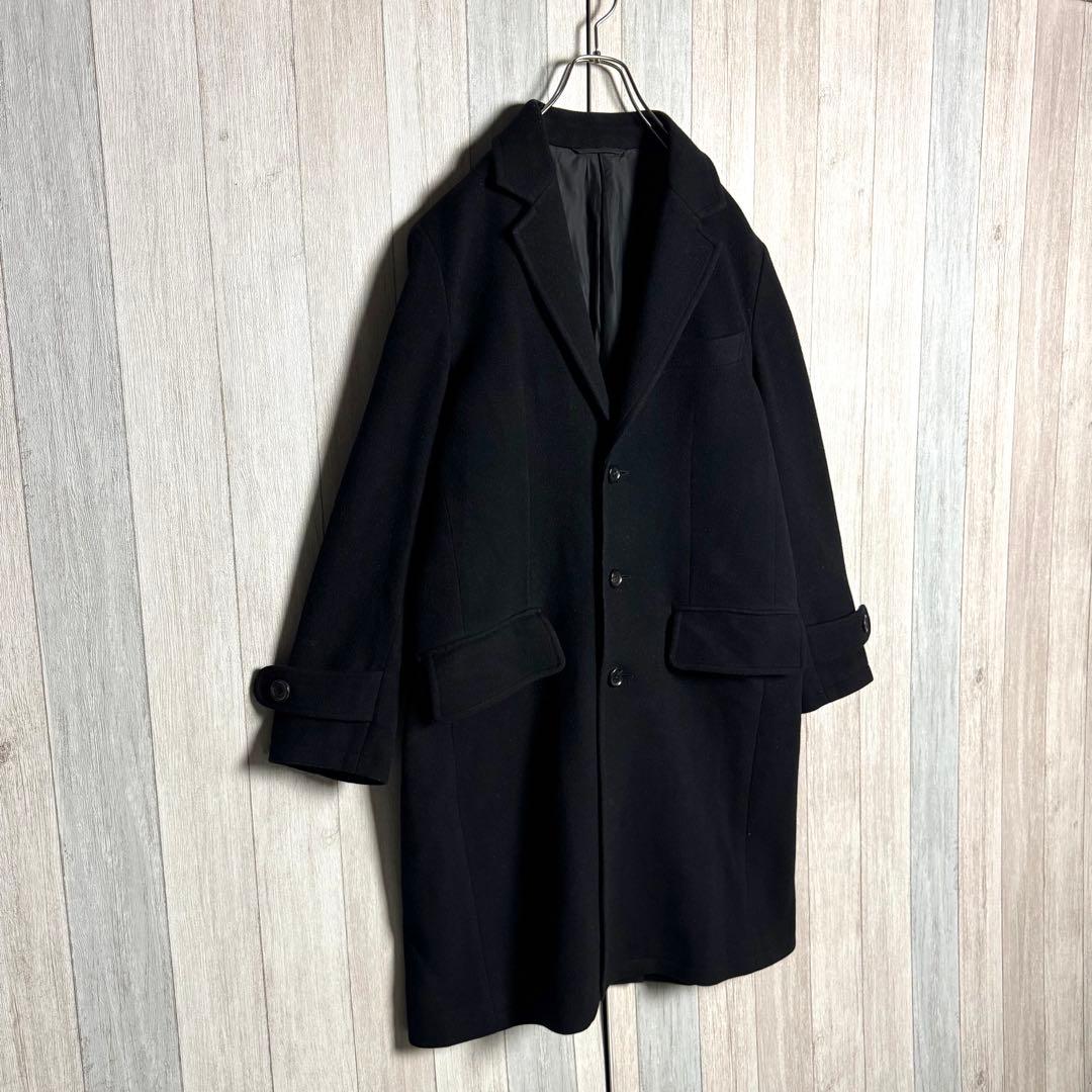 3576【希少・イタリア製生地使用】ワコマリア メルトンウール バルカラーコート