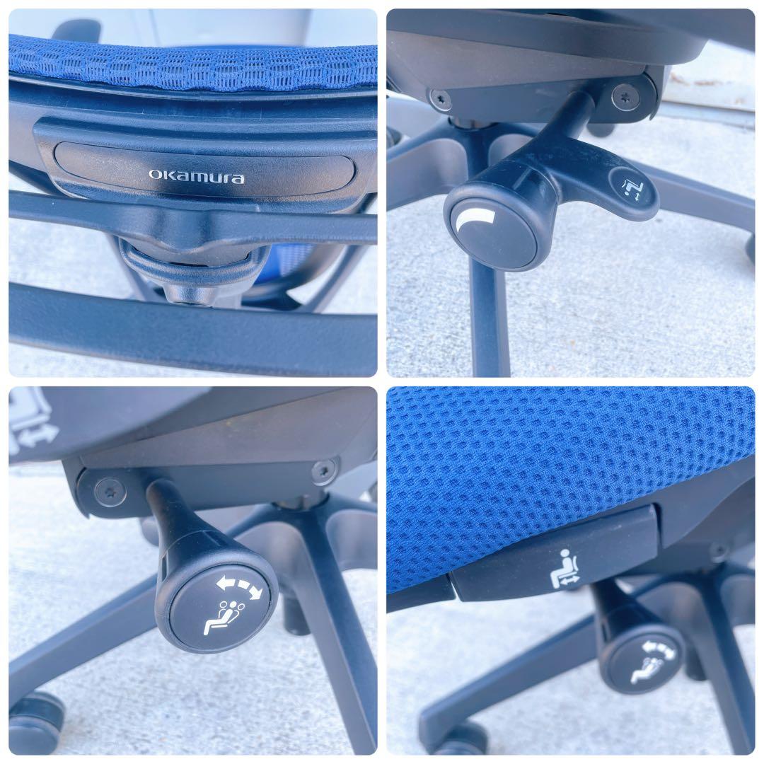 オカムラ シルフィー ハイバック メッシュ アジャストアーム オフィスチェア①