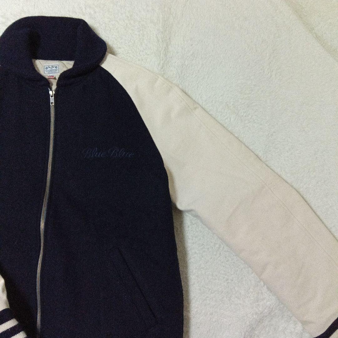 HRМ　BlueBlue　スタジャン　袖帆布　XL　日本製