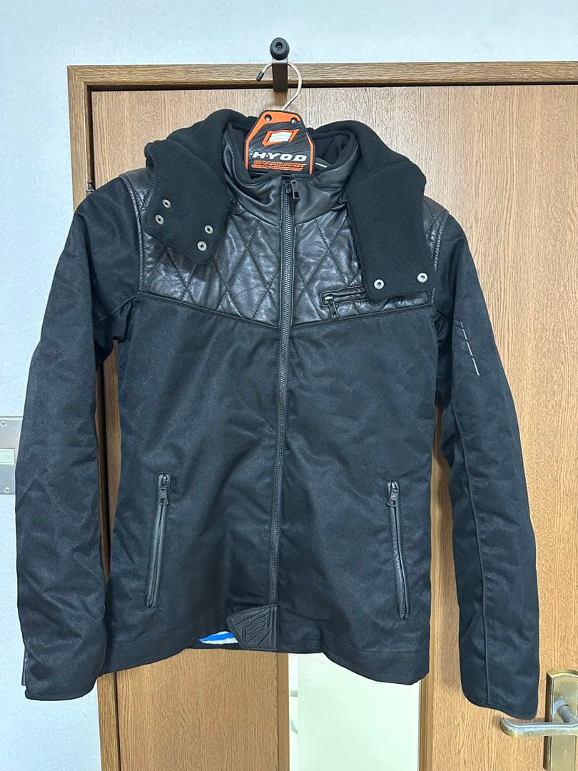 HYOD フード付き ブラックジャケット レディースL