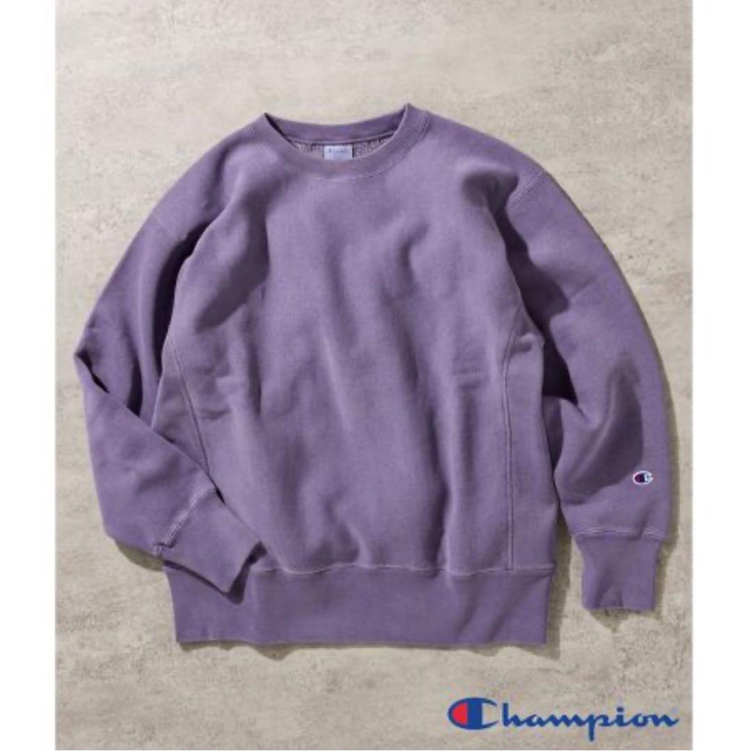 Champion 別注 R/W PIGMENT クルーネックスウェット