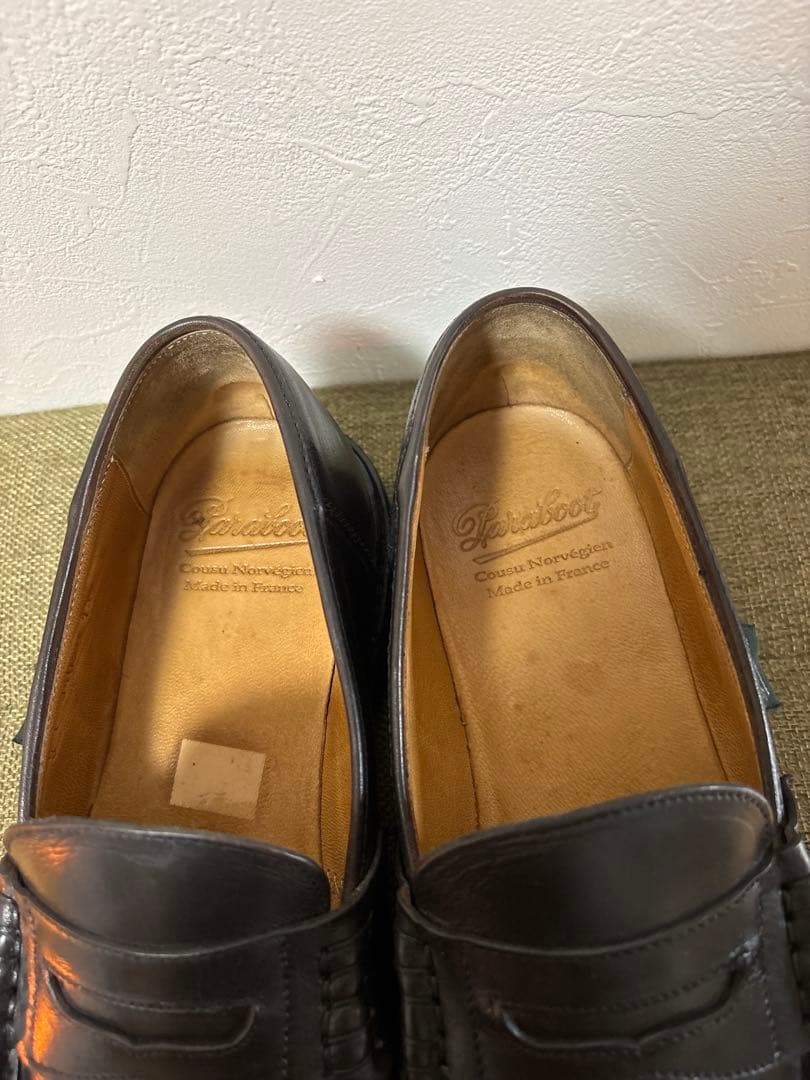 パラブーツ　ランス　ローファー　黒