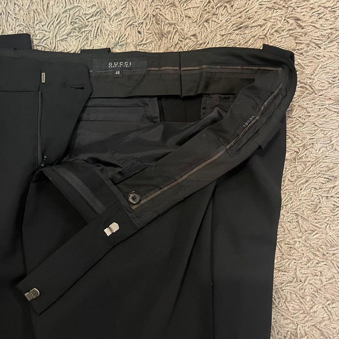 グッチ GUCCI スラックスパンツ46ブラック