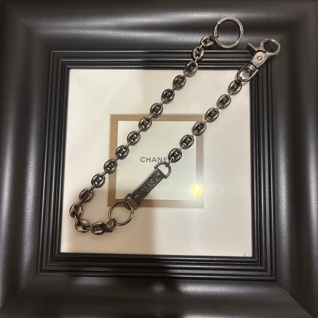 D&G ウォレットチェーン シルバー