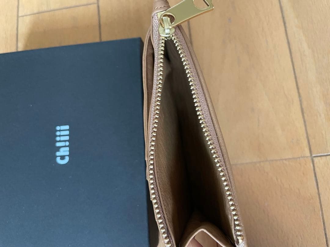 【美品】chiiiibag フラップ カードケース ベージュ