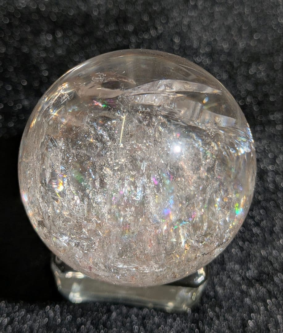 本日限定価格❣️【高品質】天然石ピンクアゼツライト③スフィア4.6cm　丸玉