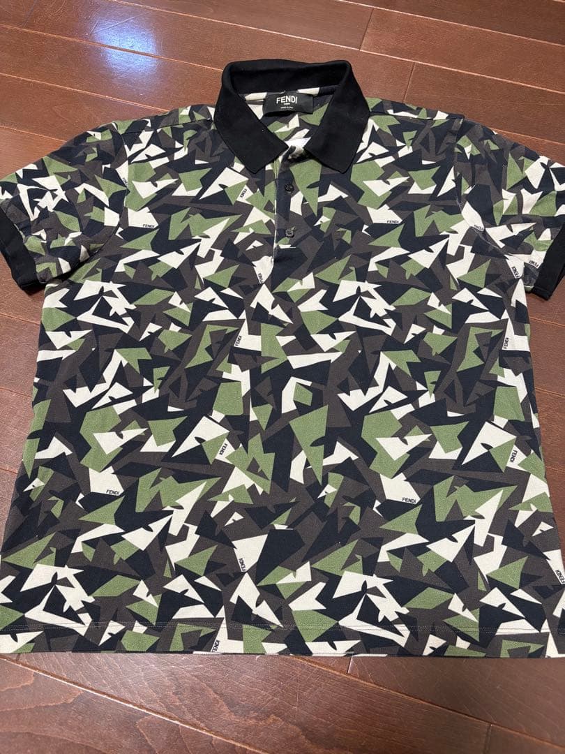 FENDI 迷彩シャツ　モンスター　ポロシャツ