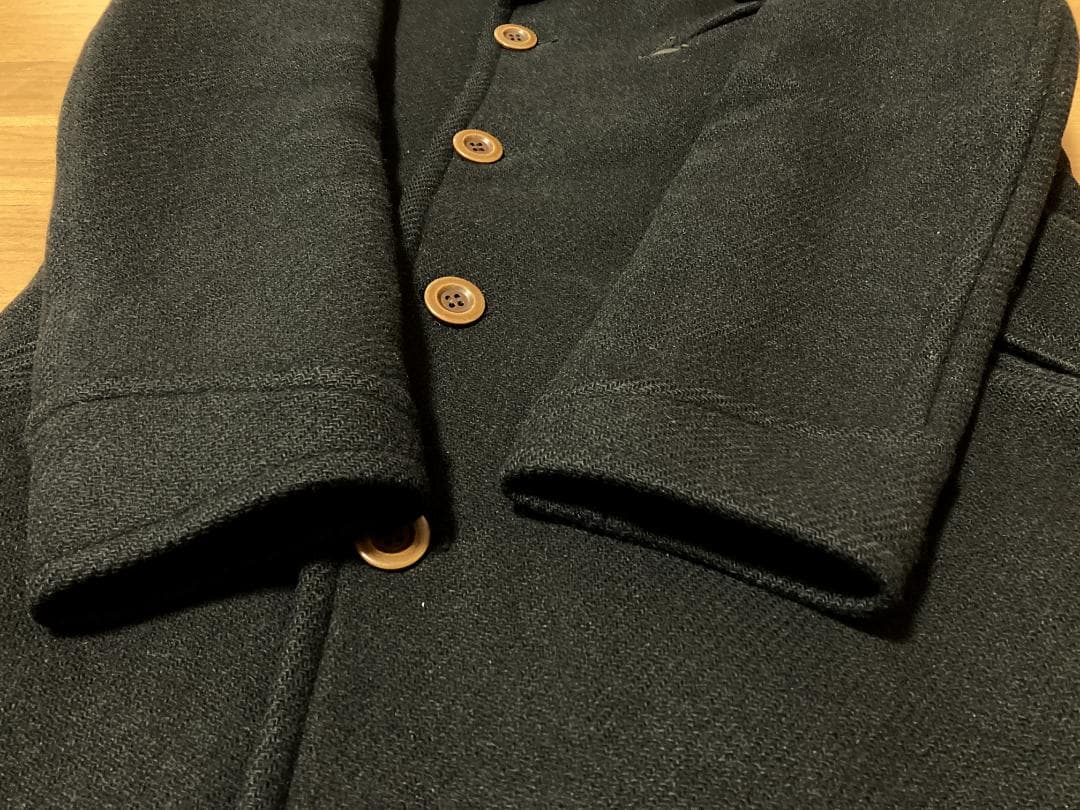 RUDE GALLERY テッズコート 黒 2 ウール ロング チバウウスケ